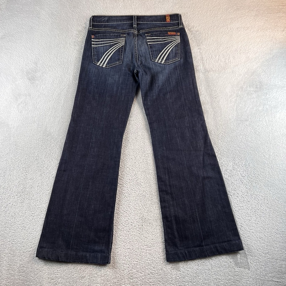 7 For All Mankind Dark Blue Flare Jeans